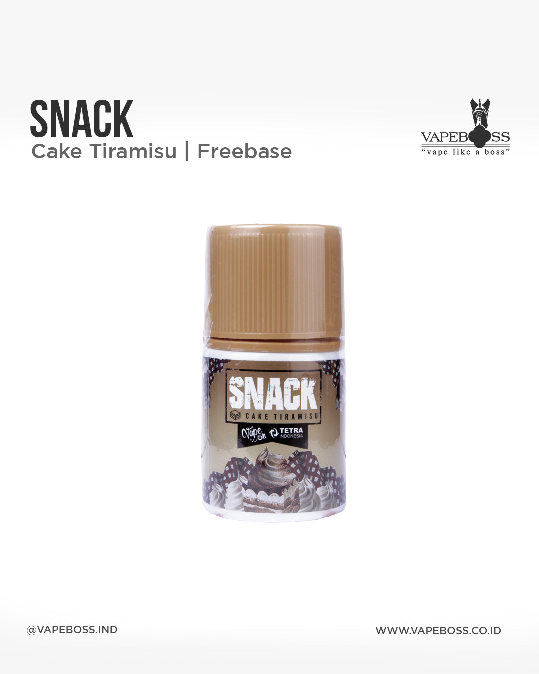 Tetra Snack V4 Cake Tiramisu 60ml by Tetra x Vapeon | Liquid Freebase Vapeboss Tetra Snack V4 Cake Tiramisu 60ml by Tetra x Vapeon | Liquid Freebase Vapeboss