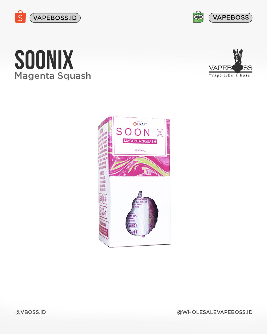 Soonix Series 60ml by Rcraft X Supersonix | Liquid Freebase