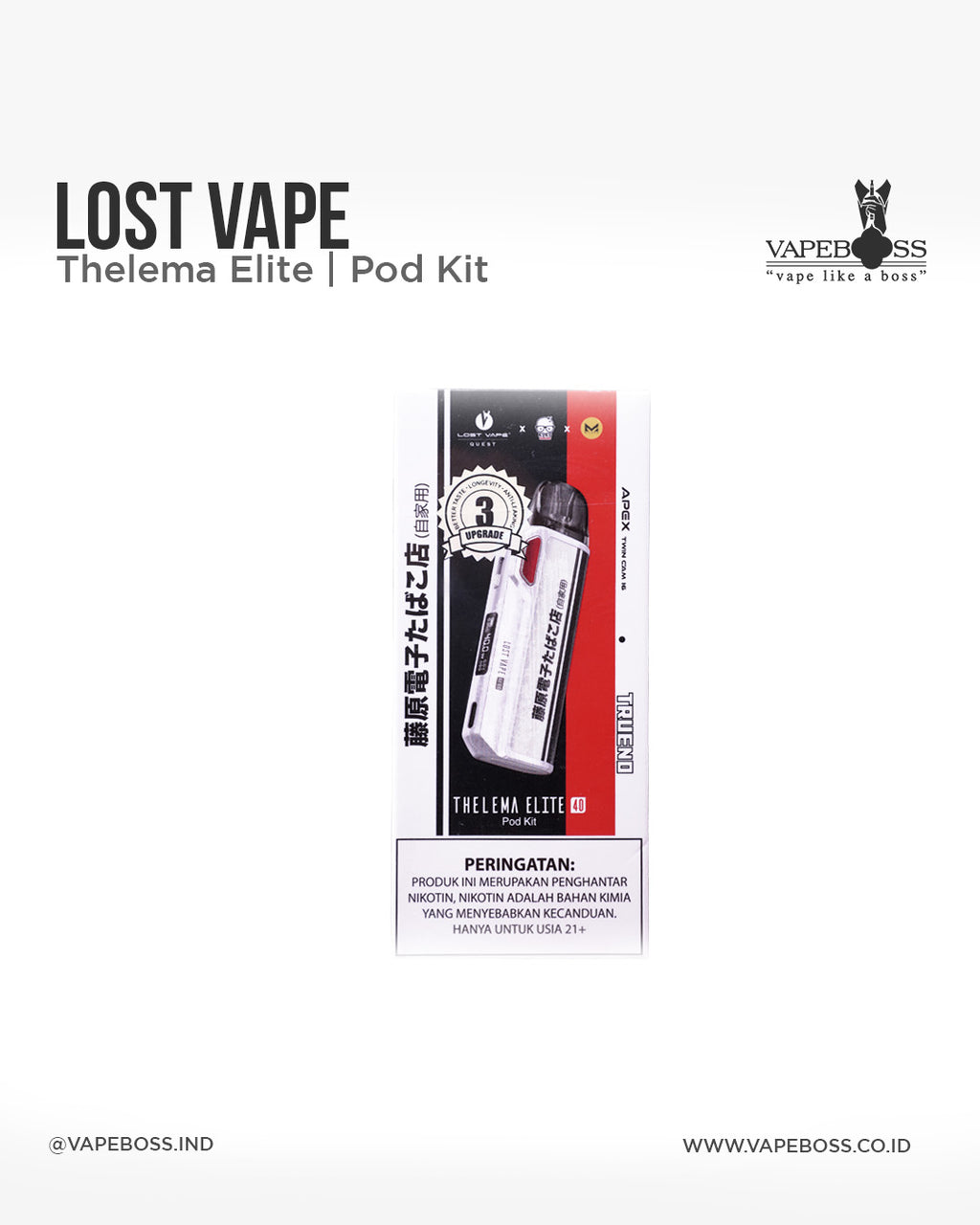 Thelema Elite Akina Speed 1400mAh Authentic by Lost Vape x Koko Sarang