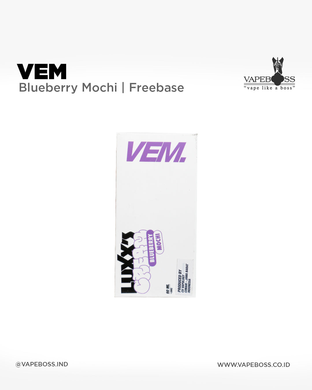 Luxx's Blueberry Mochi 60ml by Vem x Luxxy